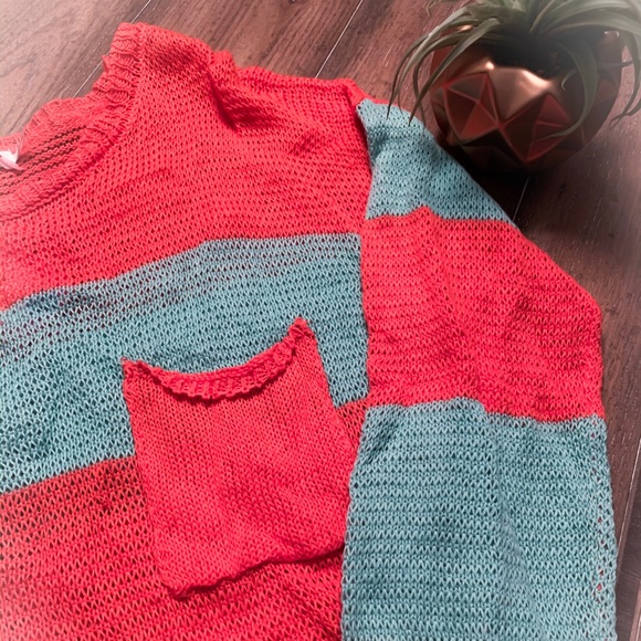 NWT Blu Pepper Stripe Knit Sweater - Picture 1 of 5